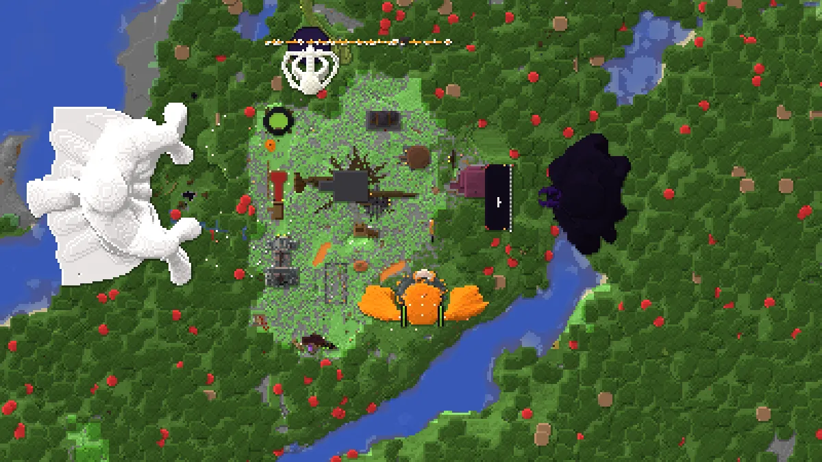 Dominion and Fart Clan Halloween Base on 2b2t