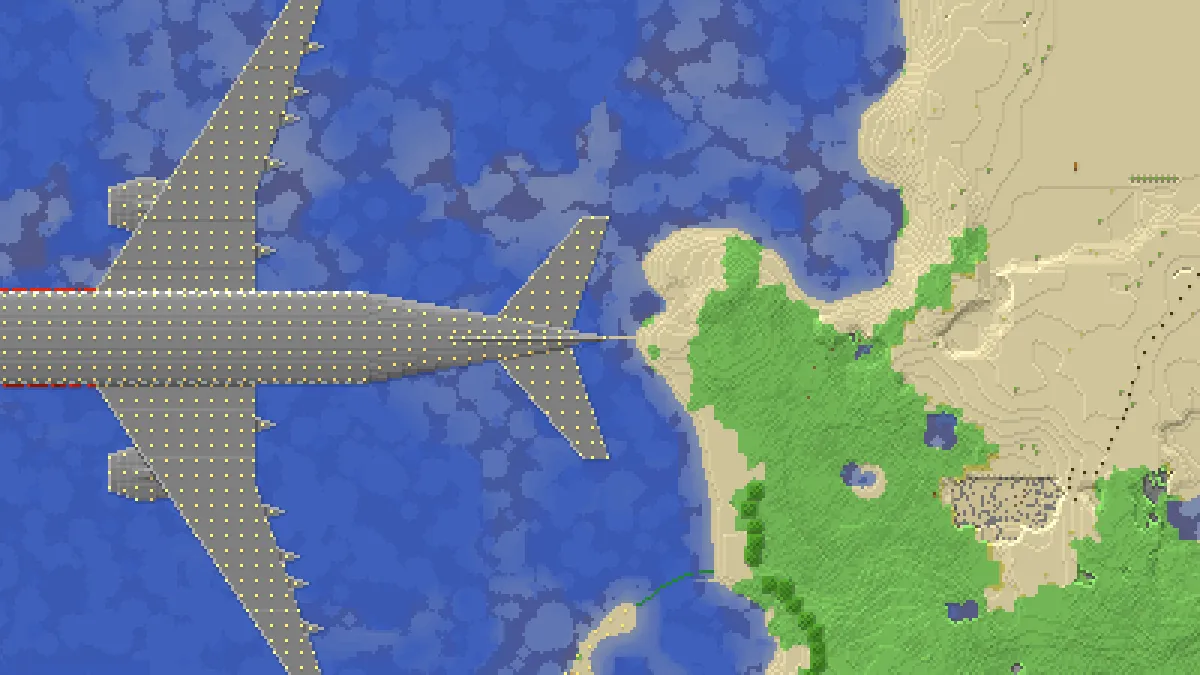 Flugzeug Base Airplane on 2b2t