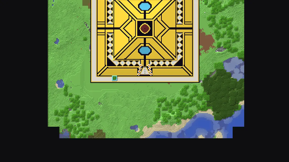 Golden Pyramid on 2b2t