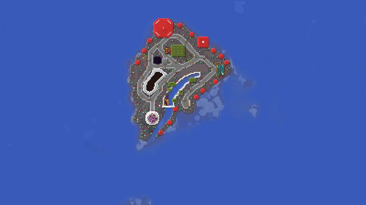 iO Signboard Island on 2b2t