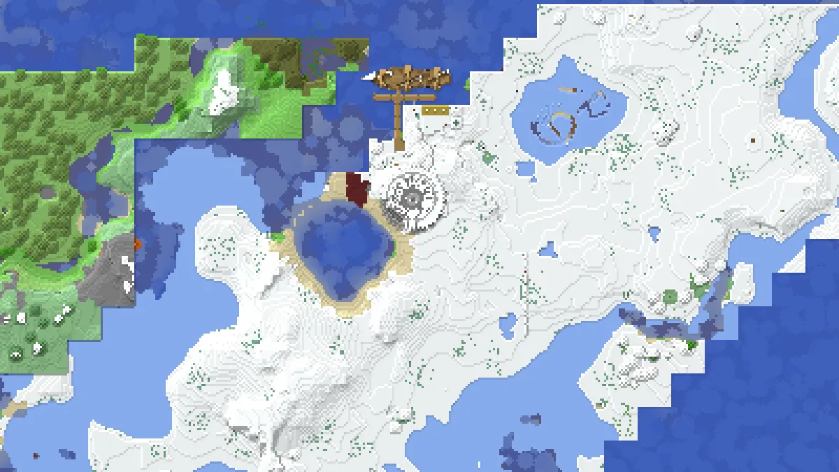 l18w27 Underground Temple lodge on 2b2t