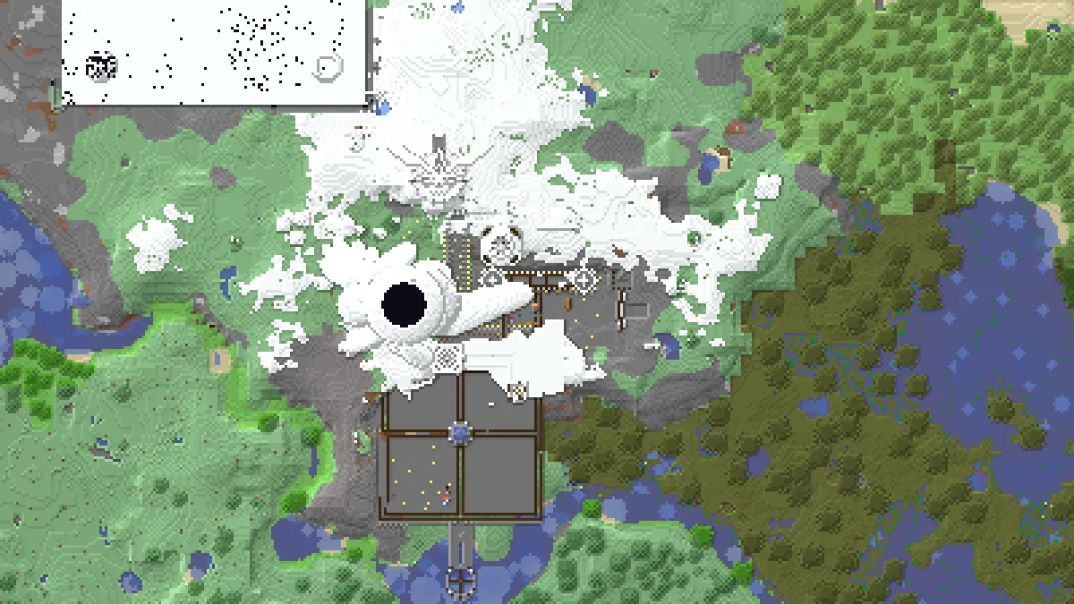 Lost Nomads One Year Anniversary Spawn Base on 2b2t