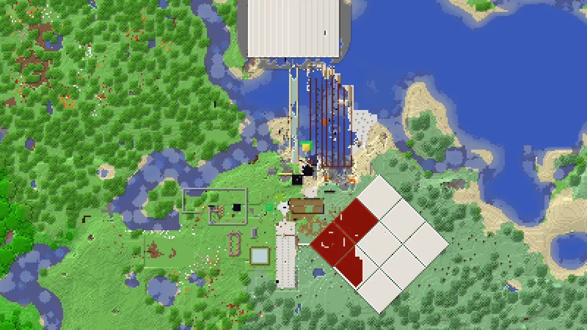 New World stash ruins on 2b2t