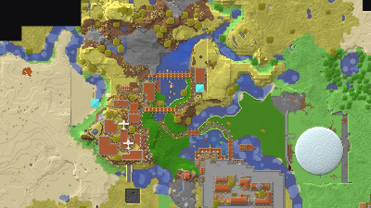 Orange Town on 2b2t