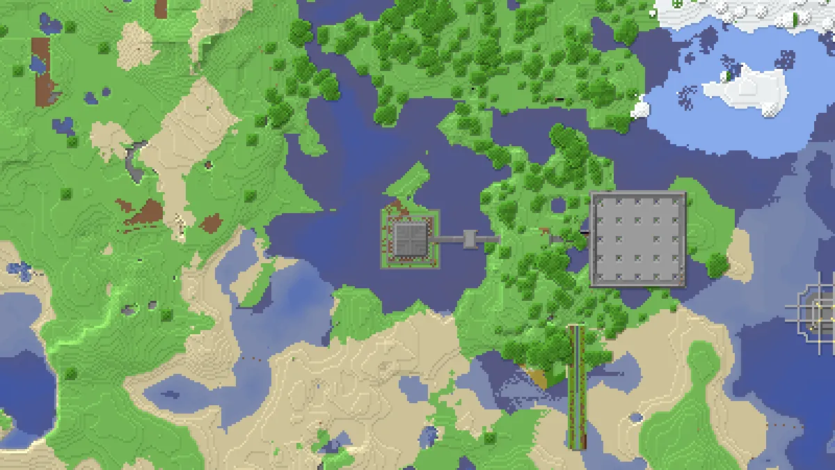 Two Temples on 2b2t